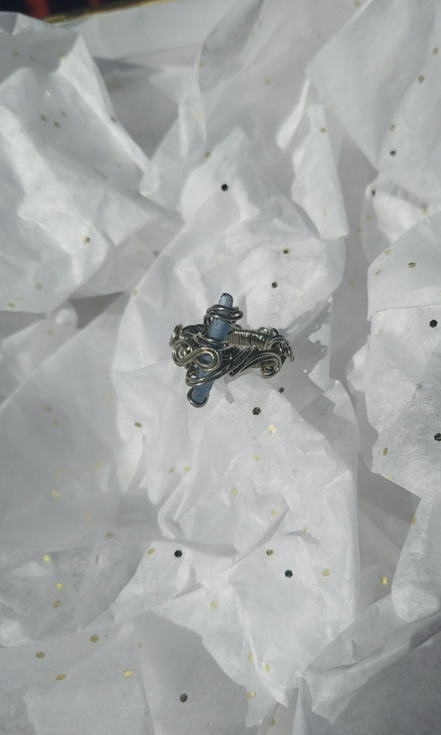 Silver Kyanite Ring